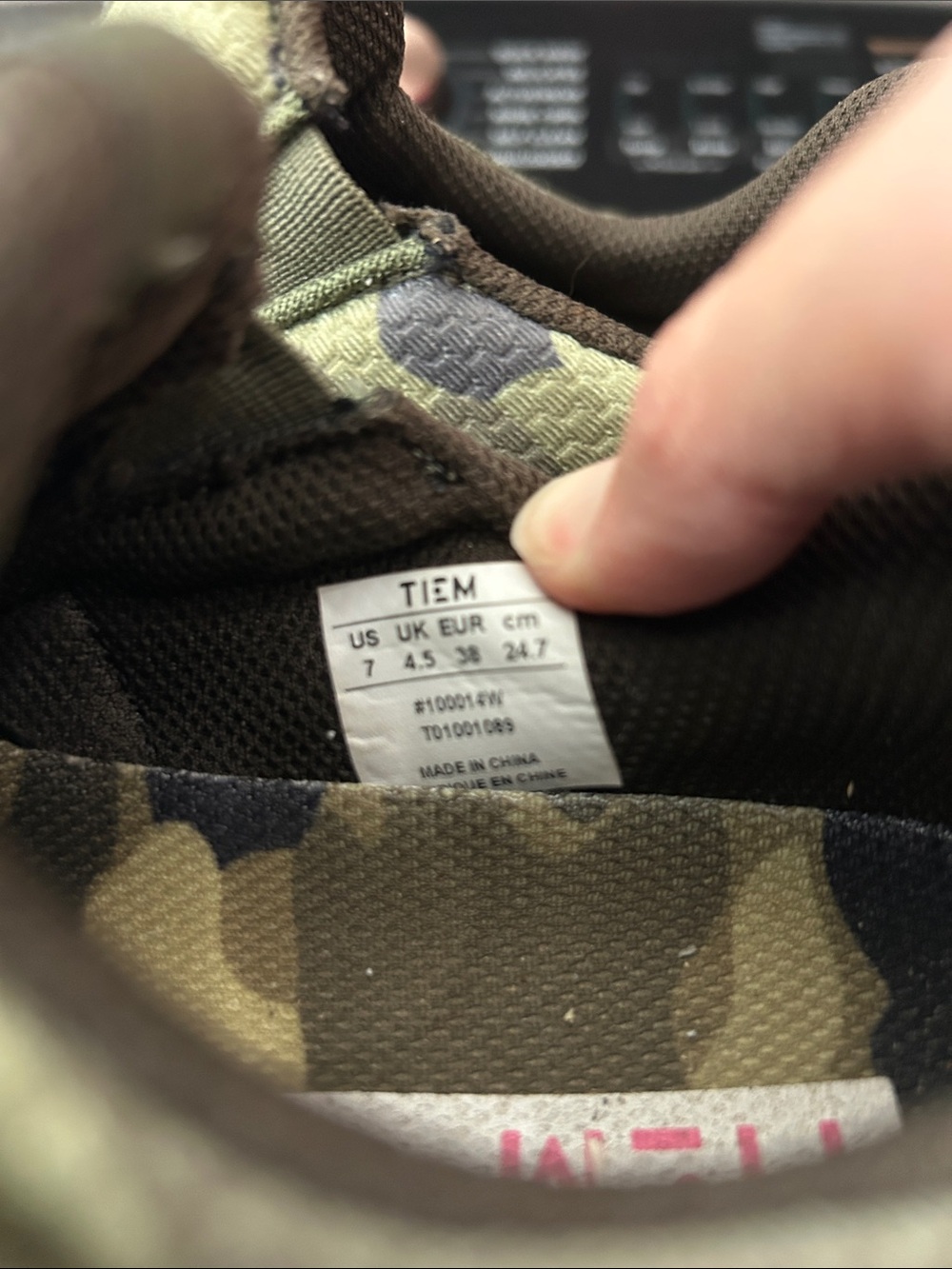 TIEM Women's Clip in Cycle Olive Green Sneaker - Picture 4 of 5